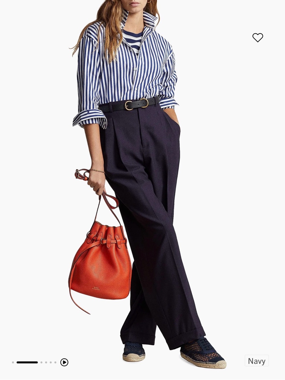 Ralph Lauren Navy Tailored Dress Pants
